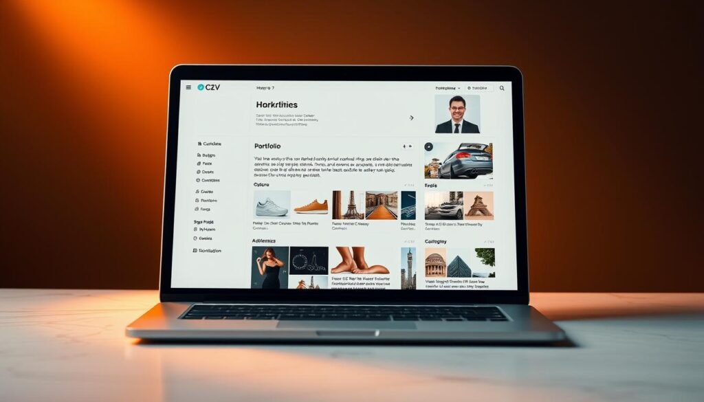 Contoh CV Digital dengan Portofolio