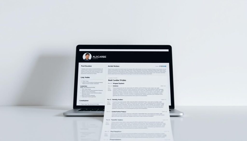 desain CV yang modern